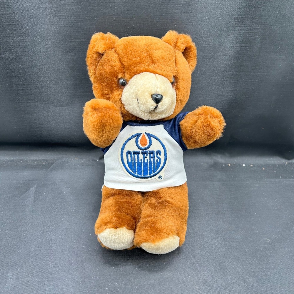 Vintage 1991 Good Stuff Edmonton Oilers‎ NHL Teddy Bear Plush Toy